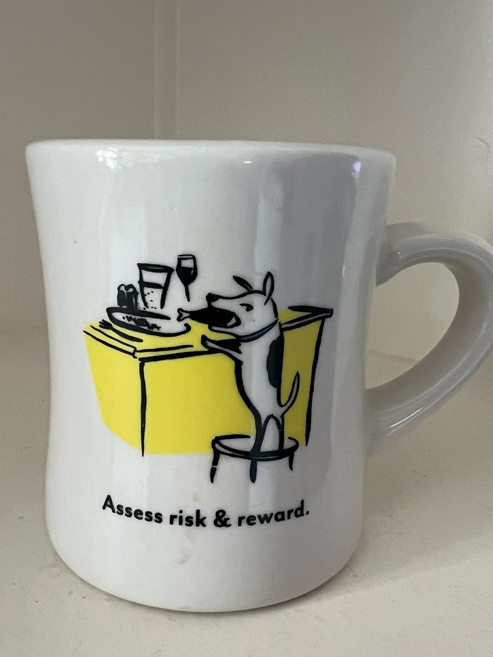 Vintage Restaurant ware coffee mug. Bad Dog Wisdom